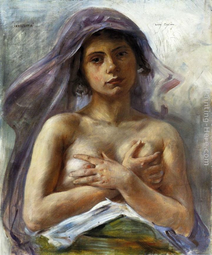 Innocentia painting - Lovis Corinth Innocentia art painting